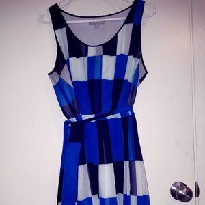 Pretty Pleated Just Above the Knee Dress